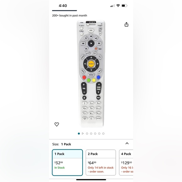 Directv Remote Control, new in packaging - Picture 3 of 3